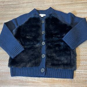 Crewcuts Blue and Black Button-Up Jacket